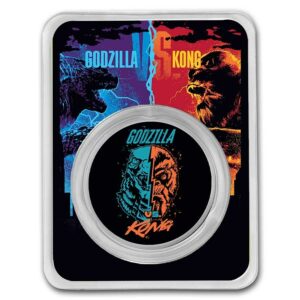 9Fine Mint Godzilla vs. Kong Face-Off 1 Oz