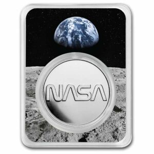 9Fine Mint NASA Retro  Logo 1 Oz