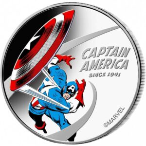 Cook Islands CAPTAIN AMERICA 80TH ANNIVERSARY MARVEL –  1 OZ