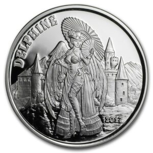 Mince 1 oz Stříbro Proof  - 2017  Série Andělé  & Démoni (Delphine)