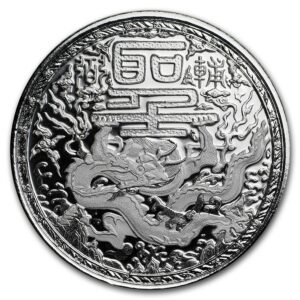 Mince :2018 Kamerun 1 oz stříbro Imperial Dragon BU