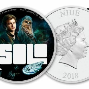 Niue Island 2018 Niue 2 Dollar 1-oz Star Wars Han Solo Colorized Proof