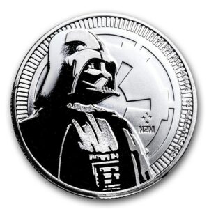 Niue Island Mince - 2017 Niue 1 oz Stříbrné $ 2 Star Wars Darth Vader BU