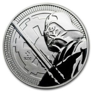 Niue Island Mince :2018 Niue 1 oz Stříbro $ 2 Star Wars: Darth Vader Lightsaber BU