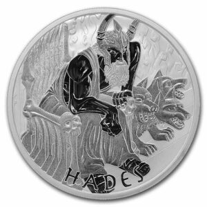 Perth Mint 2021 Tuvalu  Gods of Olympus BU (Hades) 1 oz