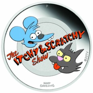 Perth Mint Simpsonovi : Itchy & Scratchy 1 Oz