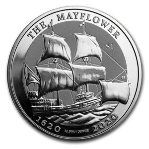 Pobjoy Mint 1 oz Silver Mayflower 400. výročí BU