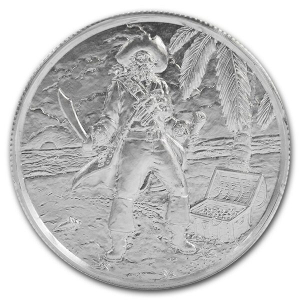 Private Mint 2 Oz pirátské filosofie „No Prey No Pay“