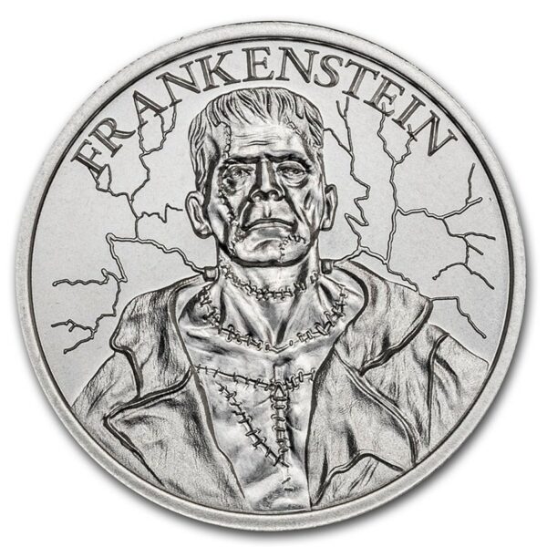 Private Mint 2 oz Stříbro  - Vintage Horror Series: Frankenstein