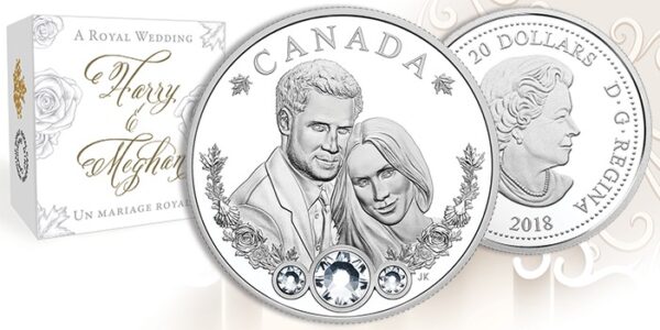 Royal Canadian Mint 2018 Kanada Princ Harry a Meghan Markle 1 oz