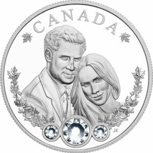 Royal Canadian Mint Princ Harry a Meghan Markle 1 oz