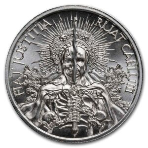 Silver Shield Fiat Justitia Ruat Cælum 2 Oz