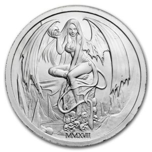 Silvertowne 2017 2 oz stříbrné mince - pokušení Succubus