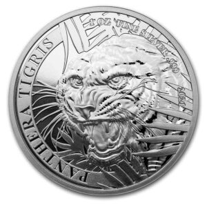 Sunshine Minting Laos 500 KIP Tiger BU (Panthera Tigris) 1 Oz