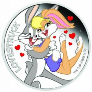 The Perth Mint Australia LOONEY TUNES - MILUJÍCÍ POZDRAVY 2019 1 Oz