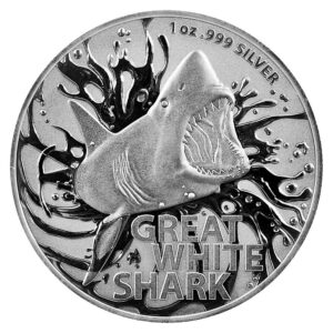 The Perth Mint Australia NEJNEBEZPEČNĚJŠÍ - VELKÝ BÍLÝ ŽRALOK 1 oz