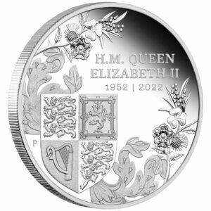 The Perth Mint Australia Platinová jubilejní Queens 1 Oz