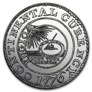 UNITED STATES MINT Colonial Tribute série: kontinentální dolar 2 oz