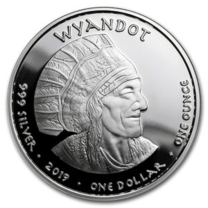 UNITED STATES MINT Dolar Ohio Wyandot Cardinal