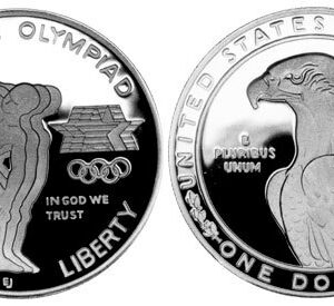 UNITED STATES MINT Mince :1983-S olympijský stříbrný dolar