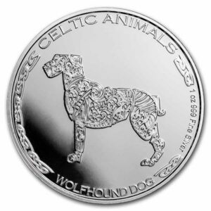 9Fine Mint 2022  Chadská republika Vlkodav  BU 1 Oz