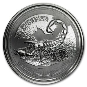 Mince - 2017 Čadská republika 1 oz  Deathstalker Scorpion