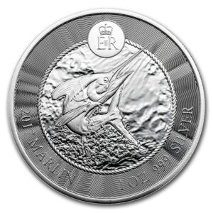 Mince - 2017 Kajmanské ostrovy 1 oz  Marlin BU