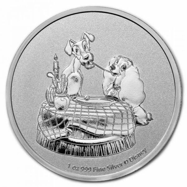 Niue Island Mince Disney Lady and The Tramp 2022 1 oz