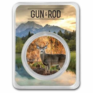 Perth Mint Mince Gun & Rod (jelen) TEP Barevná 1 oz