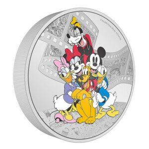 New Zealand Mint Stříbrná mince Mickey Mouse a přátelé 3 Oz 10 NZ$ 2023 Niue Proof coloured