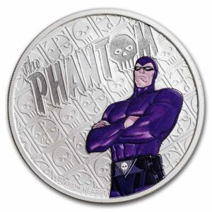 Perth Mint Stříbrná mince The Phantom Colorized BU 1 Oz 2023 Tuvalu