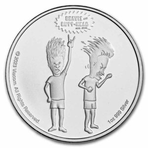 9Fine Mint Beavis & Butt-Head 30th Anniversary BU 1 Oz 2023 Niue