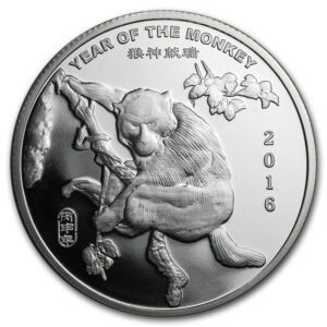 Sunshine Minting Year of the Monkey 2016 1 Oz