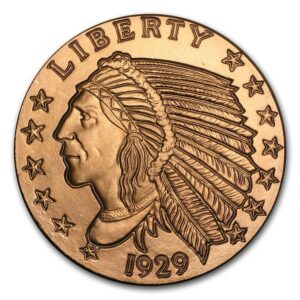 UNITED STATES MINT Mince - 1  oz Měděná - Incuse Indian