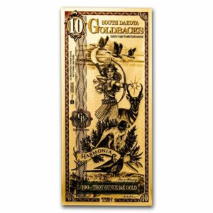 Valaurum 10 South Dakota Goldback - Aurum Gold Foil Note (24k)