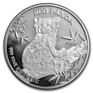 9Fine Mint Čadská republika 1 oz Silver Red Panda BU 2024