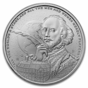 9Fine Mint Stříbrné ikony inspirace: Shakespeare BU 1 Oz 2024 Niue