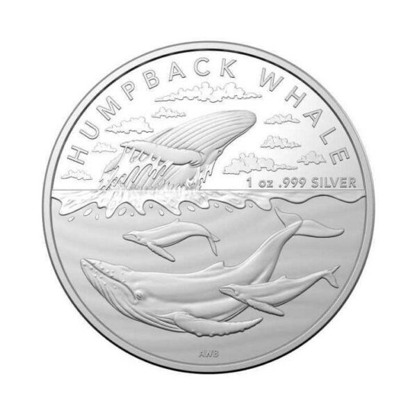 Royal Australian Mint Antarctic Territory - Humpback Whale 1 oz Stříbro