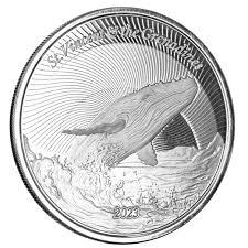 Scottsdale Mint EC8 Humpback Whale 1 oz Stříbro