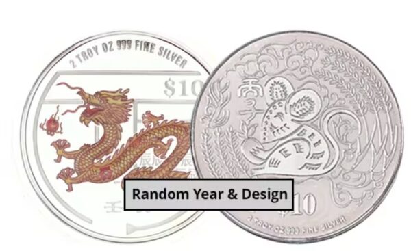 Singapore Mint Singapurská lunární stříbrná mince 2oz ( náhodný rok)