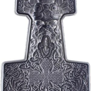 KOMSCO 2 oz Mjolnir stříbro