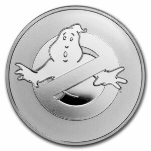 9Fine Mint 2024 1 oz Stříbrná mince  2 $ Ghostbusters No Ghost Logo