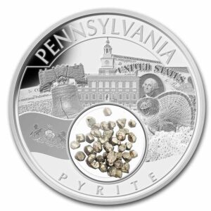 Native American Mint 2023 1 oz Ag  U.S. Pennsylvania Pyrite