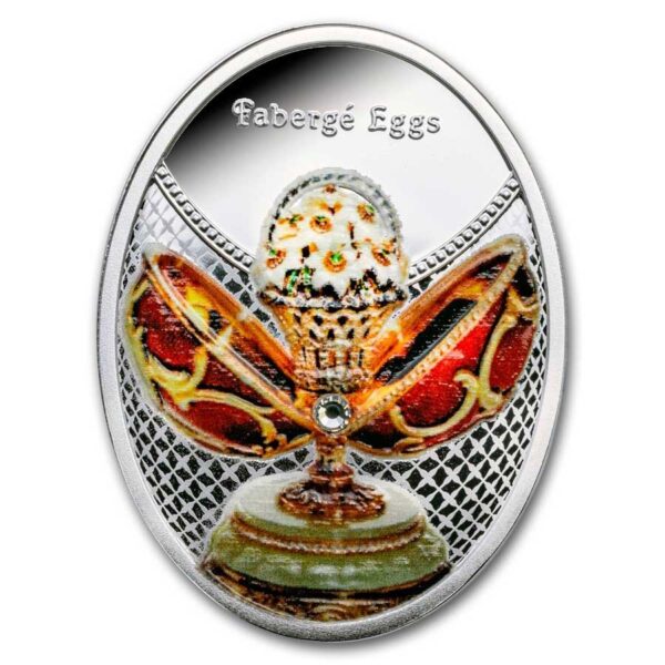 Polská mincovna 2024 Stříbro  Faberge Eggs : Jarní květiny