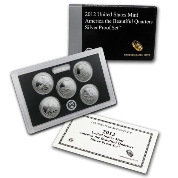 U.S. Mint 2012-S America the Beautiful Quarters Silver Proof Set