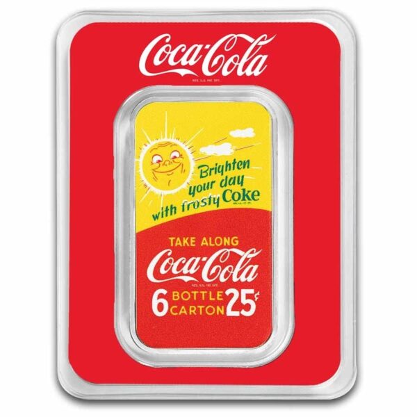 9Fine Mint Coca-Cola® 1 oz Summer Fun Colorized Slítek (v TEP)