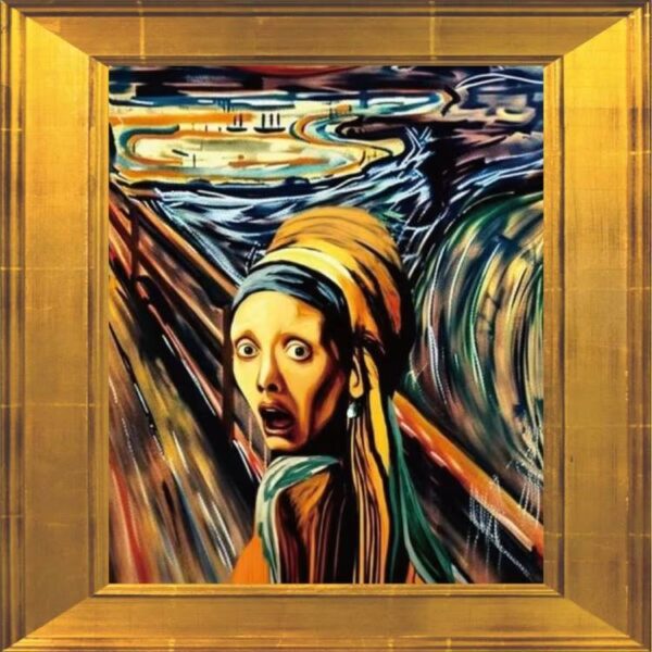 DÍVKA S PERLOVOU NÁUŠNICÍ X THE SCREAM 2024 2 $ 1 OZ STŘÍBRNÁ DŮKAZNÍ MINCE – SAMOA