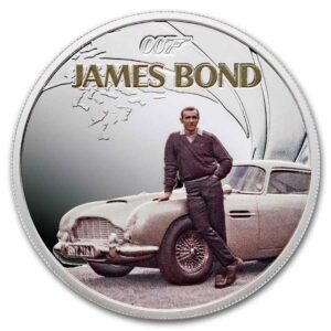 Perth Mint James Bond Sean Connery & Aston Martin 2024 Tuvalu