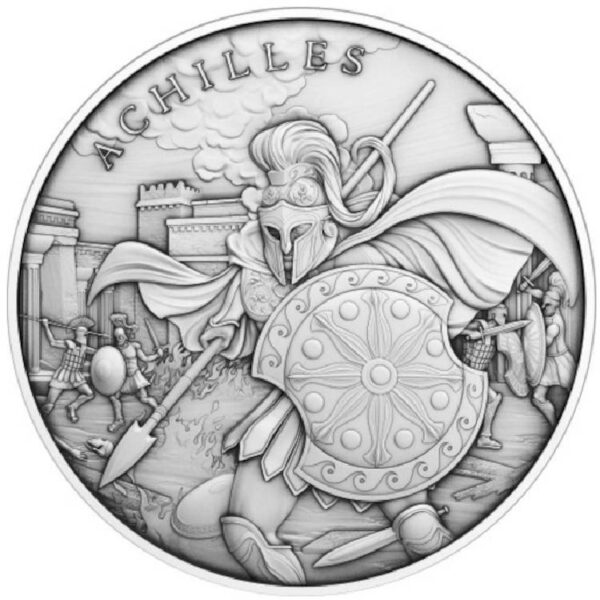 Silver Shield ACHILLES LEGENDARY WARRIORS 1 OZ