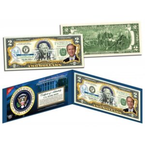 U.S. Mint GEORGE W BUSH 43. prezident USA  2 USD Originální zákonné platidlo v USA